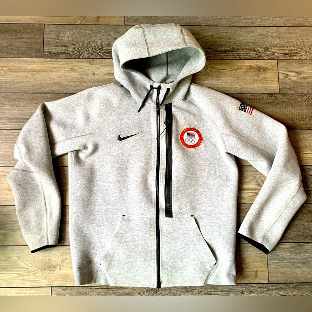 Rare NIKE UNITED STATES OLYMPIC TEAM TECH FLEECE 3.0 HOODIE 582831 063